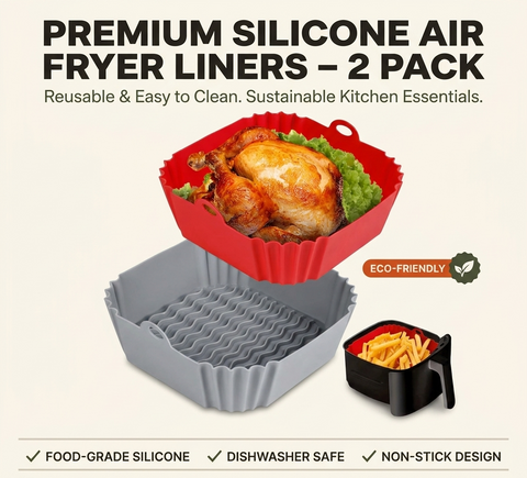 Frynest Reusable Square Silicone Air Fryer Liners